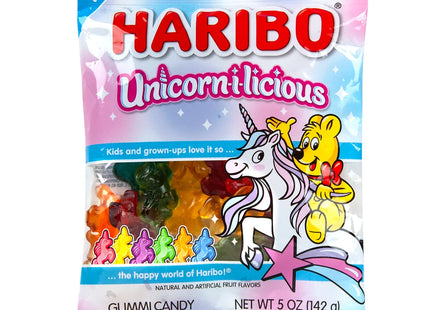 HARIBO 5oZ GUMMI CANDY UNICORN-I-LICIOUS 1COUNT