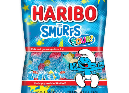 HARIBO 4oZ GUMMI CANDY SOUR THE SMURFS 1COUNT