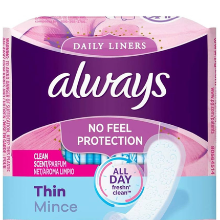 ALWAYS THIN MINCES SCENTED 12CT