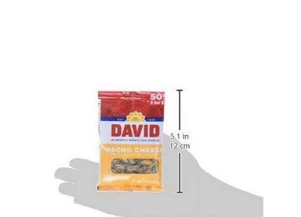 DAVID SUNFLOWER SEEDS 0.8oZ PACK NACHO CHEESE PRE-PRICED 0.69$ 36PACKS