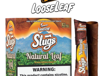 LOOSELEAF SLUGS GLASS TIP CONES NATURAL 16COUNT