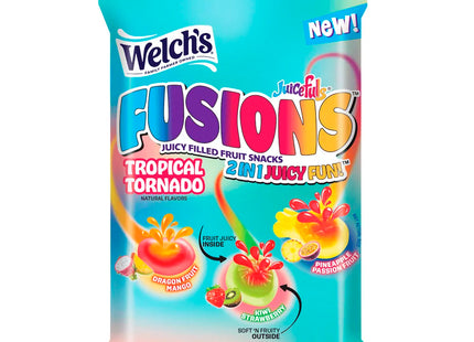 WELCH'S JUICEFULS 4oZ FRUIT SNACKS 2 IN 1 JUICY FUN TROPICAL TORNADO 1COUNT