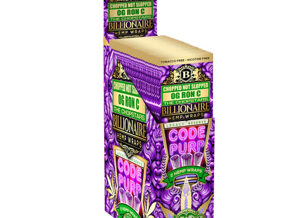 BILLIONAIRE 2PK HEMP WRAPS OG RON C EDITION 25COUNT