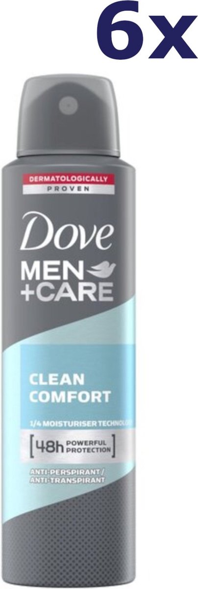 DOVE MEN DEO CLEAN COMFORT 6PK