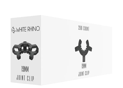WHITE RHINO 19MM CLIP ADAPTER BLACK-200CT