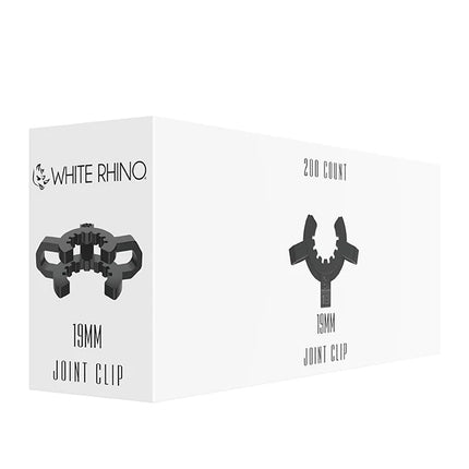 WHITE RHINO 19MM CLIP ADAPTER BLACK-200CT