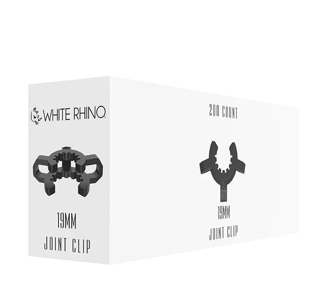 WHITE RHINO 19MM CLIP ADAPTER BLACK-200CT