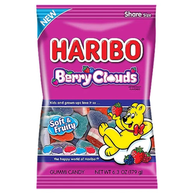 HARIBO 4.1oZ GUMMI CANDY BERRY CLOUDS 1COUNT
