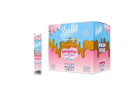 SORBET 2G HASH HOLE PRE-ROLLS PRE-PRICED $5.99 20COUNT
