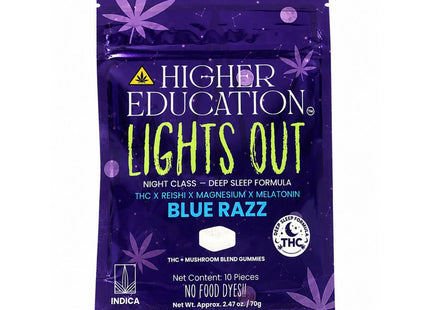 HIGHER EDUCATION LIGHTS OUT MUSHROOM GUMMIES 10PACK
