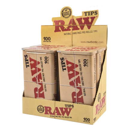 RAW TIPS 100 CT - 6/BOX