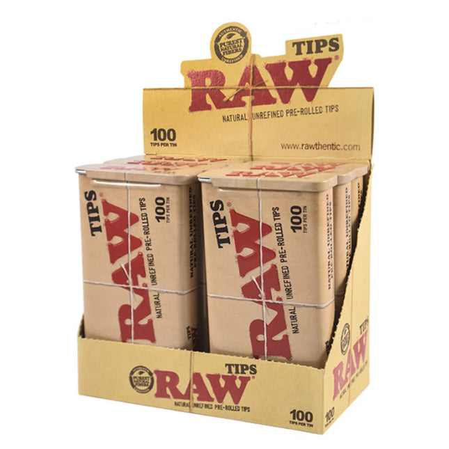 RAW TIPS 100 CT - 6/BOX