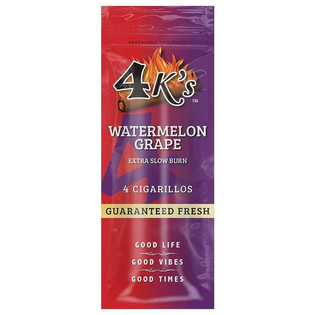 4K'S CIGAR WATERMELN GRAPE PRE-PRICED 4 FOR $1.49 15PACKS