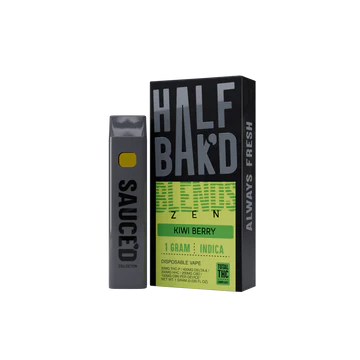 HALF BAK'D ZEN BLEND 1G DISPOSABLE KIWI BERRY 5PACK