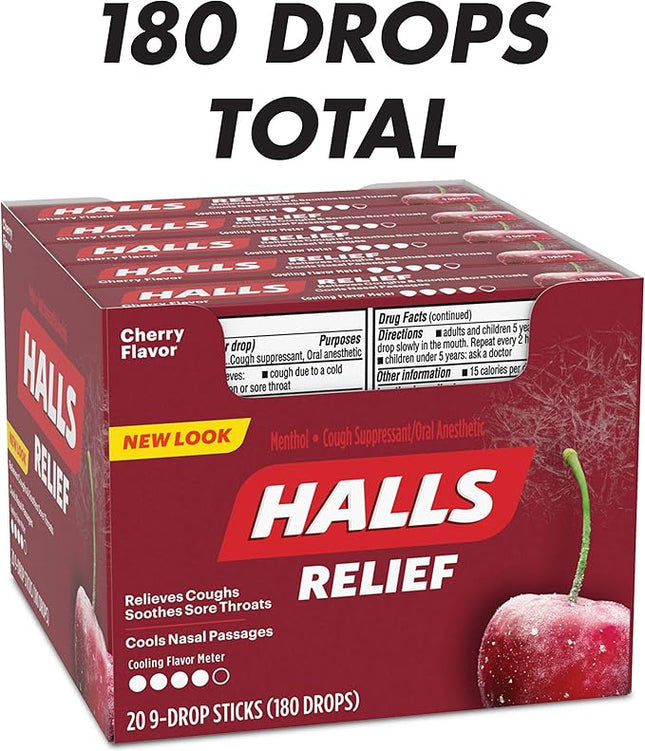 HALLS CHERRY - 20 CT