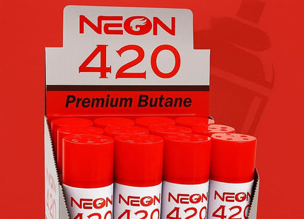 NEON PREMIUM BUTANE 420 ML 12PK