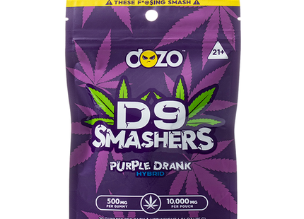 DOZO D9 SMASHERS GUMMIES 10000MG POUCH 5 PACK