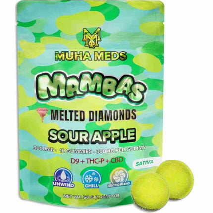MUHA MD GUMMIE SOUR APPLE 10PK