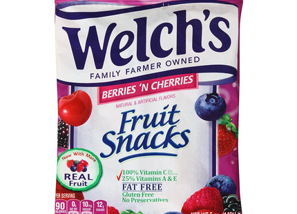 WELCH'S 5oZ PACK FRUIT SNACK BERRIES N' CHERRIES 1COUNT