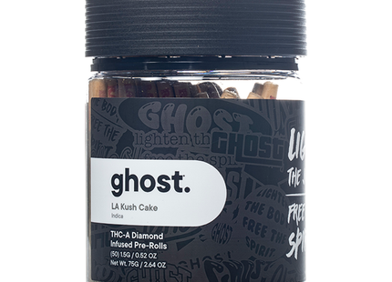 GHOST 1.5G THC-A DIAMOND INFUSED PRE-ROLLS 50COUNT