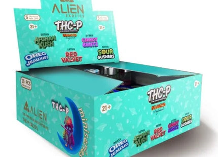 ALIEN  EXOTICS THC-P DIAMOND INFUSED PRE-ROL LIGHT BLUE BOX 25JARS
