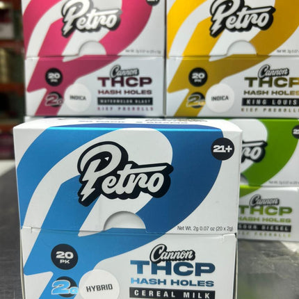 PETRO THC-P 2G HASH HOLE PRE-ROLL CEREAL MILK 20COUNT