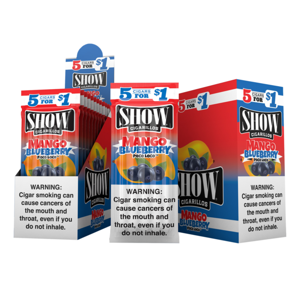 SHOW CIGARS 5 FOR 1.00$ MANGO BLUEBERRY 15PACK
