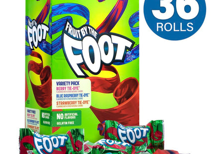 FRUIT BY THE FOOT 0.75oZ ROLLS VARIETY PACK 36COUNT