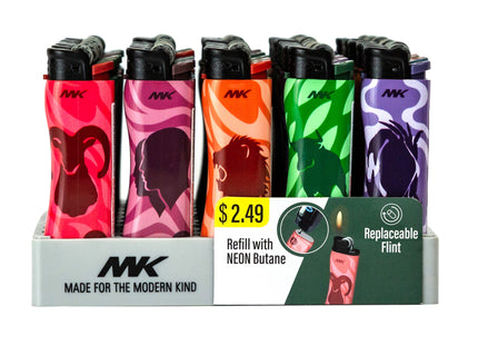 MK ASSORTED HOROSCOPE SERIES FLINT LIGHTER - 50 COUNT
