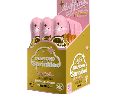 MUFFINS DIAMOND SPRINKLED 1.25G EACH 50 COUNT