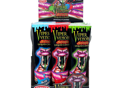 VIPER VENOM 4.23oZ SOUR LIQUID CANDY ASSORTED FLAVORS 12PACK