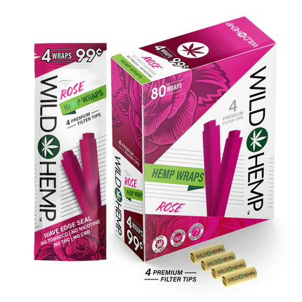 WILD HEMP 4/.99 ROSE WRAPS 20PACKS