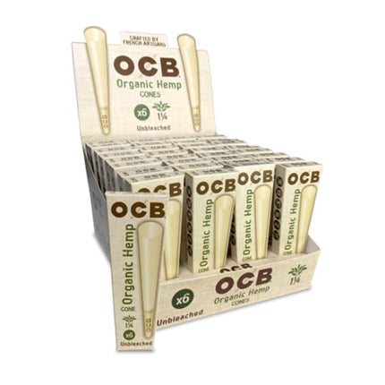 OCB HEMP CONES 1 1/4 - 32X6 PK