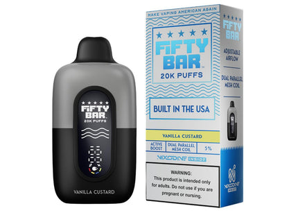FIFTY BAR V2 NIXODINE + CBD 20K PUFFS DISPOSABLE 5PACK