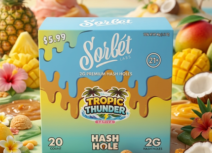 SORBET 2G HASH HOLE PRE-ROLLS PRE-PRICED $5.99 20COUNT