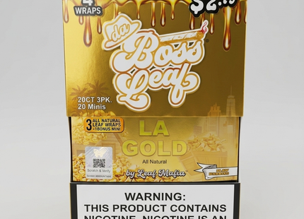 BOSS LEAF 20CT-3PK (71% EXCISE TAX PAID)