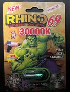 RHINO PREMIUM 69 HULK 30000K SINGLE PILL 24 COUNT