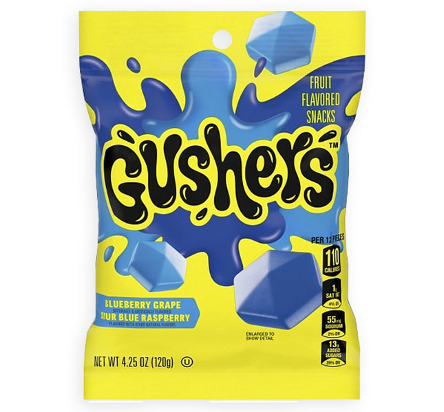 GUSHERS 4.25oZ FRUIT FLAVOR SNACK ALL BLUE 8PACKS