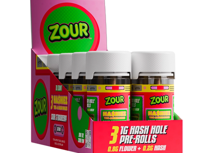 ZOUR HA$HIEZ 3- 1GRAM HASH HOLES  10 JARS