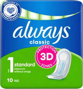 ALWAYS 1 CLASSIC NORMAL 10 PADS