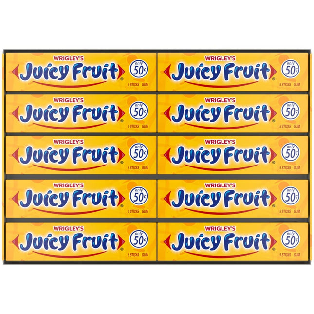 WRIGLEY'S JUICY FRUIT 50CENTS GUM 40PACKS