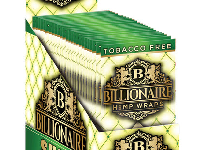 BILLIONAIRE 2PK HEMP WRAPS  25COUNT