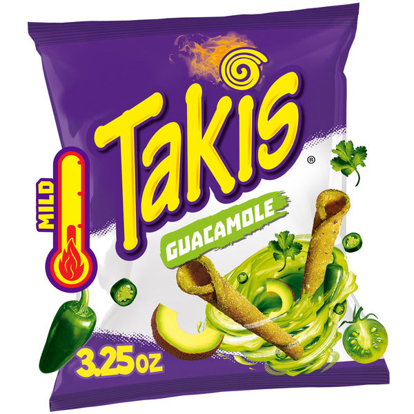 TAKIS 3.25oZ TORTILLA CHIPS GUACAMOLE 20PACK