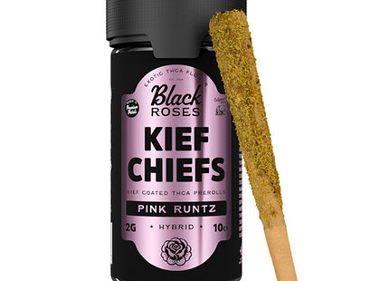 BLACK ROSES 2G KIEF CHIEFS COATED THCA PRE-ROLLS 10COUNT