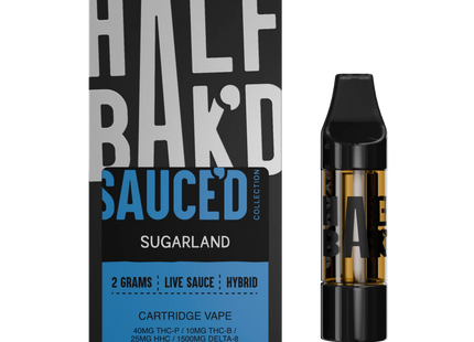 HALF BAK'D LIVE RESIN THC-P 2G CARTRIDGES 5 PACK