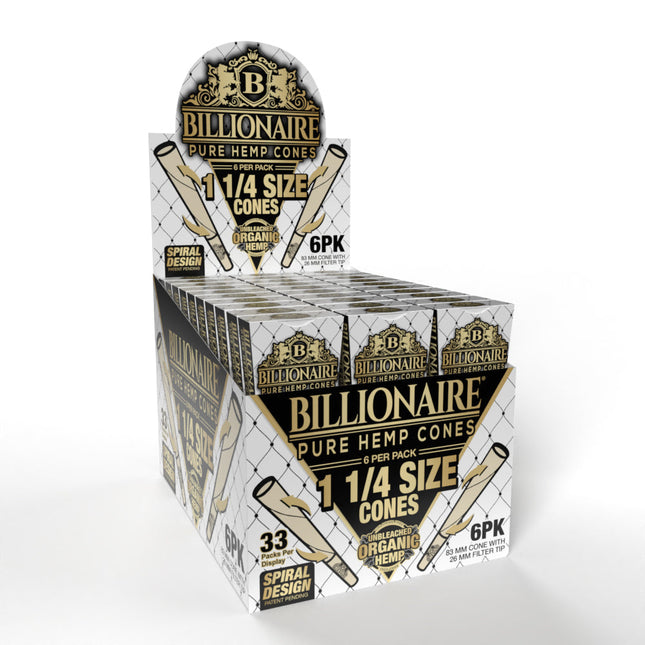 BILLIONAIRE 1 1/4 CONES - 6PK