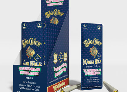 BIG CHIEF 2G HASH HOLE 2PK PRE-ROLLS  10PACKS