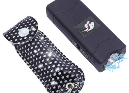 CHEETAH COMBO STUN GUN & PEPPER SPARY BLACK COLOR