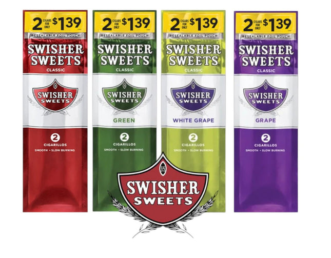 SWISHER SWEETS CIGARILLOS 2 FOR $1.39 - 30 PACKS