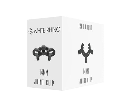 WHITE RHINO 14MM CLIP ADAPTER BLACK-200CT